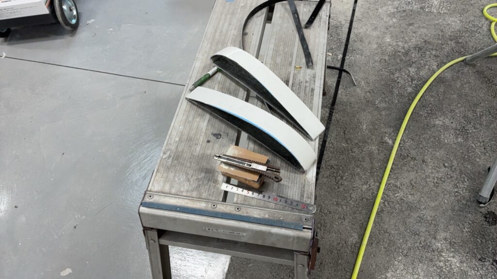 ポルシェGT3　ウイング加工